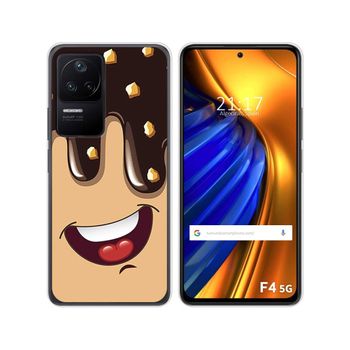 Funda Silicona Para Xiaomi Poco F4 5g Diseño Helado Chocolate Dibujos