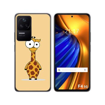 Funda Silicona Para Xiaomi Poco F4 5g Diseño Jirafa Dibujos