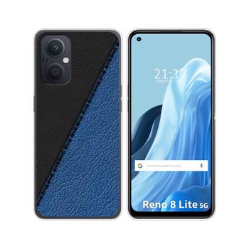 Funda Silicona Para Oppo Reno 8 Lite 5g Diseño Cuero 02 Dibujos