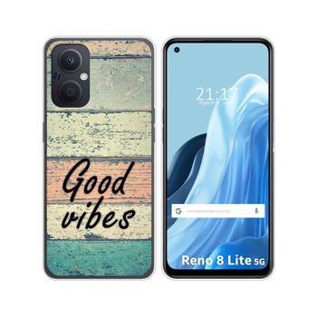 Funda Silicona Para Oppo Reno 8 Lite 5g Diseño Madera 01 Dibujos