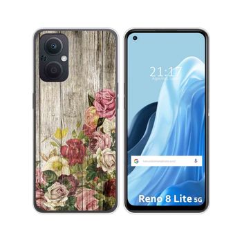 Funda Silicona Para Oppo Reno 8 Lite 5g Diseño Madera 08 Dibujos