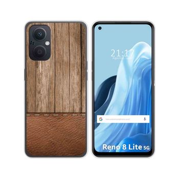 Funda Silicona Para Oppo Reno 8 Lite 5g Diseño Madera 09 Dibujos