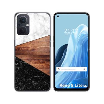 Funda Silicona Para Oppo Reno 8 Lite 5g Diseño Mármol 11 Dibujos