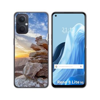 Funda Silicona Para Oppo Reno 8 Lite 5g Diseño Sunset Dibujos