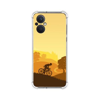 Funda Silicona Antigolpes Para Oppo Reno 8 Lite 5g Diseño Ciclista Dibujos