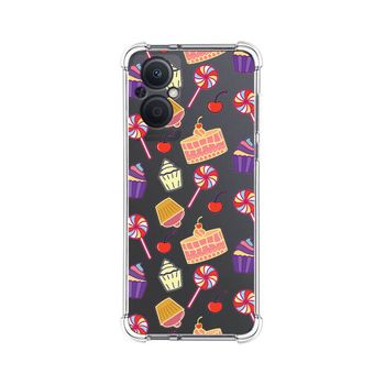 Funda Silicona Antigolpes Para Oppo Reno 8 Lite 5g Diseño Dulces 01 Dibujos