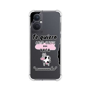 Funda Silicona Antigolpes Para Oppo Reno 8 Lite 5g Diseño Vaca Dibujos