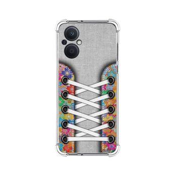 Funda Silicona Antigolpes Para Oppo Reno 8 Lite 5g Diseño Zapatillas 04 Dibujos