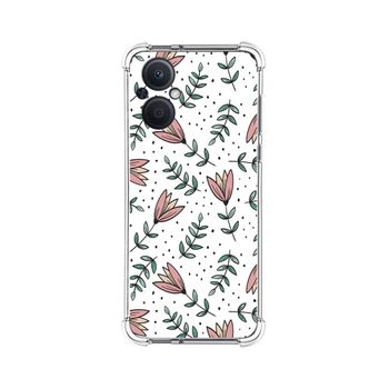 Funda Silicona Antigolpes Para Oppo Reno 8 Lite 5g Diseño Flores 01 Dibujos