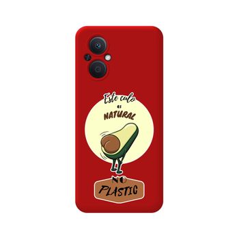 Funda Silicona Líquida Roja Para Oppo Reno 8 Lite 5g Diseño Culo Natural Dibujos