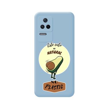 Funda Silicona Líquida Azul Para Xiaomi Poco F4 5g Diseño Culo Natural Dibujos