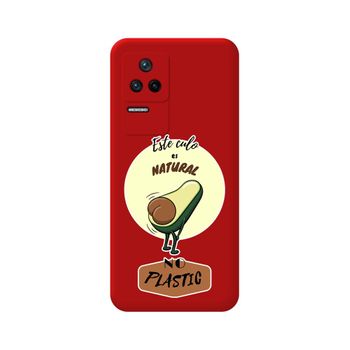 Funda Silicona Líquida Roja Para Xiaomi Poco F4 5g Diseño Culo Natural Dibujos