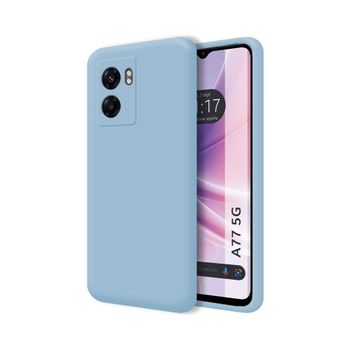 Funda Silicona Líquida Ultra Suave Para Oppo A77 5g Color Azul