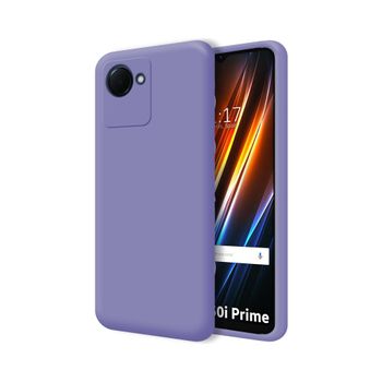 Funda Silicona Líquida Ultra Suave Para Realme Narzo 50i Prime Color Morada