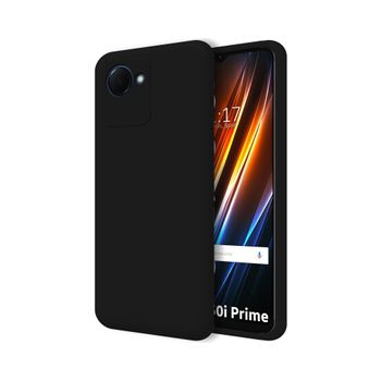 Funda Silicona Líquida Ultra Suave Para Realme Narzo 50i Prime Color Negra