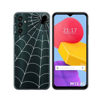 Funda Silicona Transparente Para Samsung Galaxy M13 4g Diseño Araña Dibujos