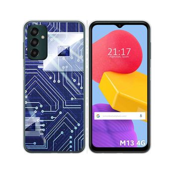 Funda Silicona Para Samsung Galaxy M13 4g Diseño Circuito Dibujos