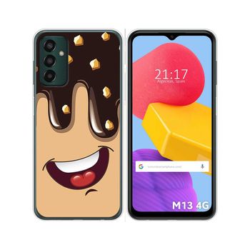 Funda Silicona Para Samsung Galaxy M13 4g Diseño Helado Chocolate Dibujos