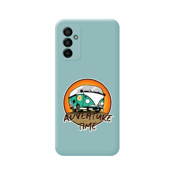 Funda Silicona Líquida Azul Para Samsung Galaxy M13 4g Diseño Adventure Time Dibujos