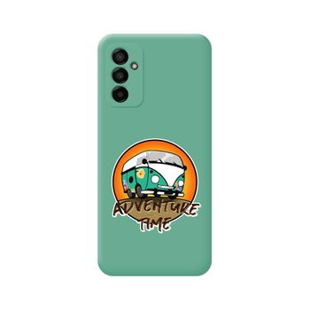 Funda Silicona Líquida Verde Para Samsung Galaxy M13 4g Diseño Adventure Time Dibujos