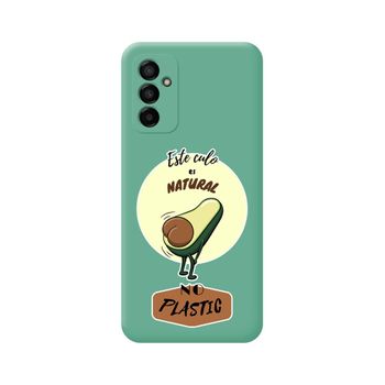 Funda Silicona Líquida Verde Para Samsung Galaxy M13 4g Diseño Culo Natural Dibujos