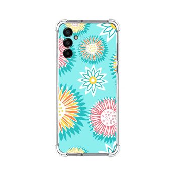 Funda Silicona Antigolpes Para Samsung Galaxy M13 4g Diseño Flores 05 Dibujos