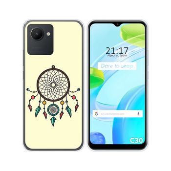 Funda Silicona Para Realme C30 Diseño Atrapasueños Dibujos