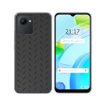 Funda Silicona Para Realme C30 Diseño Metal Dibujos