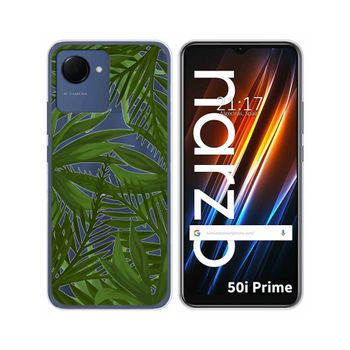 Funda Silicona Transparente Para Realme Narzo 50i Prime Diseño Jungla Dibujos