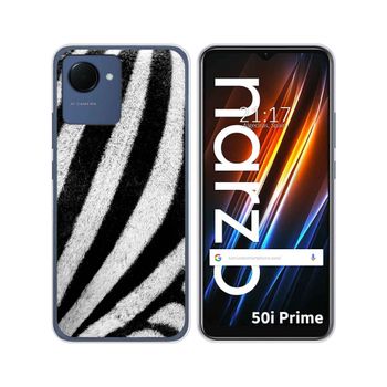 Funda Silicona Para Realme Narzo 50i Prime Diseño Animal 02 Dibujos