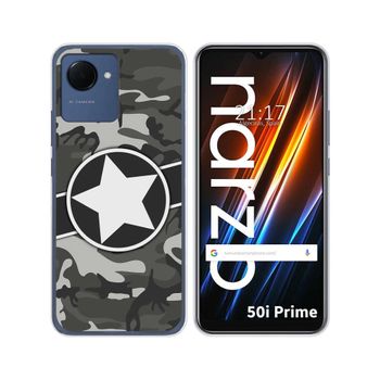 Funda Silicona Para Realme Narzo 50i Prime Diseño Camuflaje 02 Dibujos