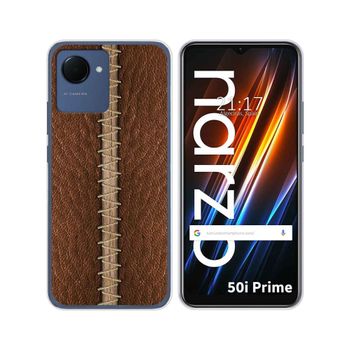 Funda Silicona Para Realme Narzo 50i Prime Diseño Cuero 01 Dibujos