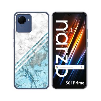 Funda Silicona Para Realme Narzo 50i Prime Diseño Mármol 02 Dibujos