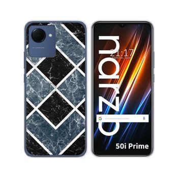 Funda Silicona Para Realme Narzo 50i Prime Diseño Mármol 06 Dibujos