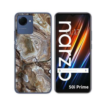 Funda Silicona Para Realme Narzo 50i Prime Diseño Mármol 14 Dibujos