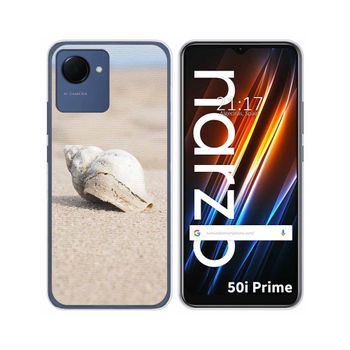 Funda Silicona Para Realme Narzo 50i Prime Diseño Concha Dibujos