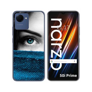 Funda Silicona Para Realme Narzo 50i Prime Diseño Ojo Dibujos