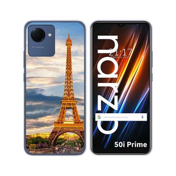 Funda Silicona Para Realme Narzo 50i Prime Diseño Paris Dibujos