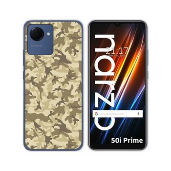 Funda Silicona Para Realme Narzo 50i Prime Diseño Sand Camuflaje Dibujos