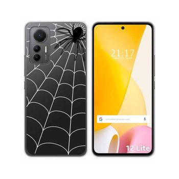 Funda Silicona Transparente Para Xiaomi 12 Lite 5g Diseño Araña Dibujos