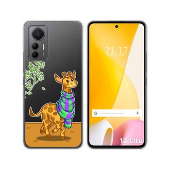 Funda Silicona Transparente Para Xiaomi 12 Lite 5g Diseño Jirafa Dibujos