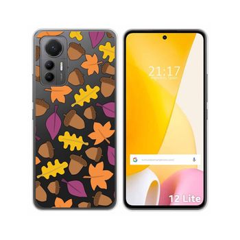 Funda Silicona Transparente Para Xiaomi 12 Lite 5g Diseño Otoño Dibujos