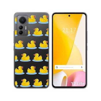 Funda Silicona Transparente Para Xiaomi 12 Lite 5g Diseño Pato Dibujos