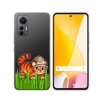 Funda Silicona Transparente Para Xiaomi 12 Lite 5g Diseño Tigre Dibujos