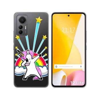 Funda Silicona Transparente Para Xiaomi 12 Lite 5g Diseño Unicornio Dibujos