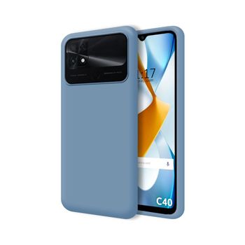 Funda Silicona Líquida Ultra Suave Para Xiaomi Poco C40 Azul