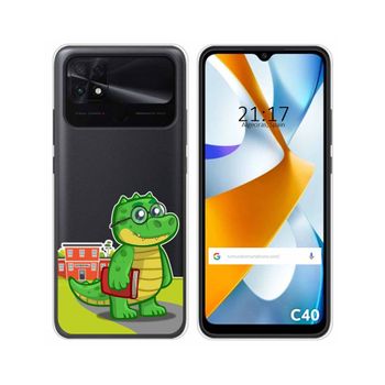 Funda Silicona Transparente Para Xiaomi Poco C40 Diseño Coco Dibujos