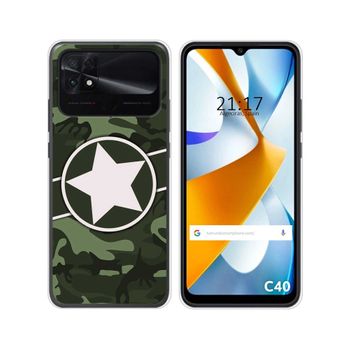 Funda Silicona Para Xiaomi Poco C40 Diseño Camuflaje 01 Dibujos