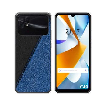 Funda Silicona Para Xiaomi Poco C40 Diseño Cuero 02 Dibujos