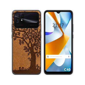 Funda Silicona Para Xiaomi Poco C40 Diseño Cuero 03 Dibujos